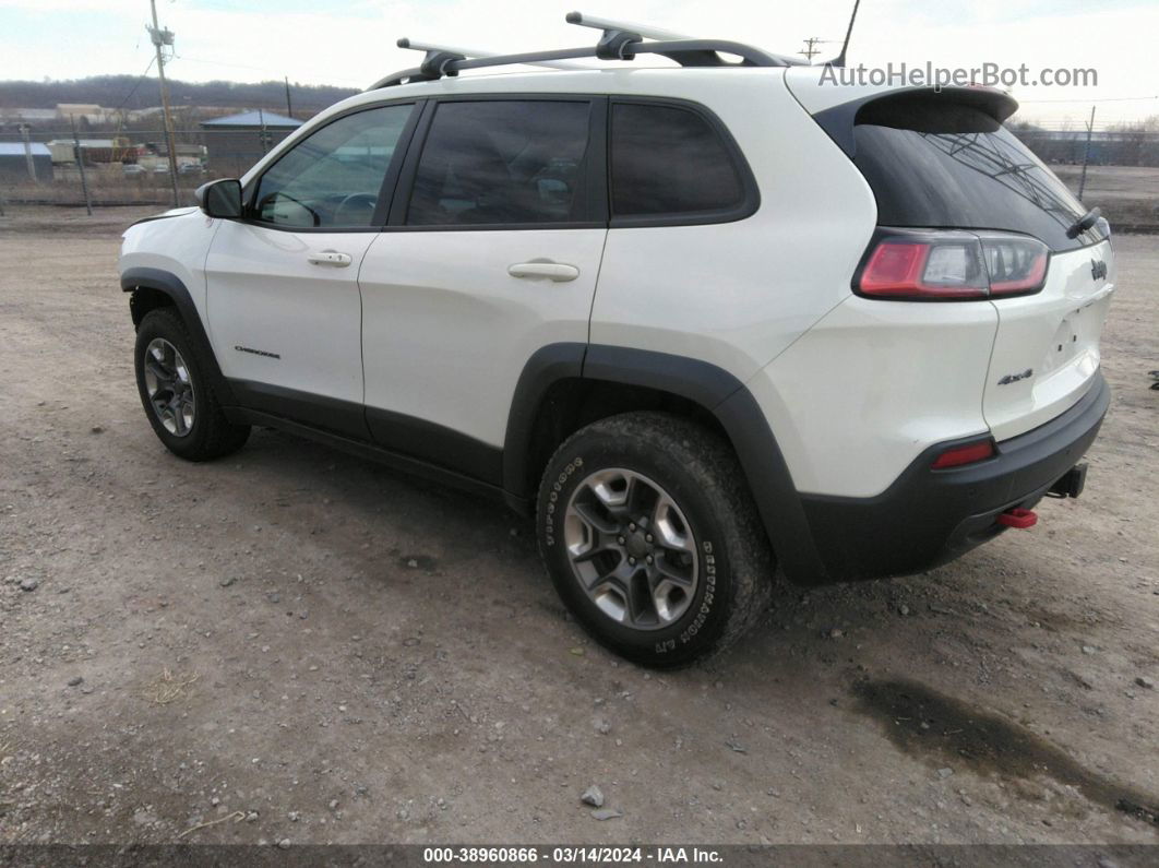 2019 Jeep Cherokee Trailhawk 4x4 White vin: 1C4PJMBN1KD261371