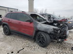 2019 Jeep Cherokee Trailhawk Burgundy vin: 1C4PJMBN1KD318166