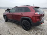 2019 Jeep Cherokee Trailhawk Burgundy vin: 1C4PJMBN1KD318166