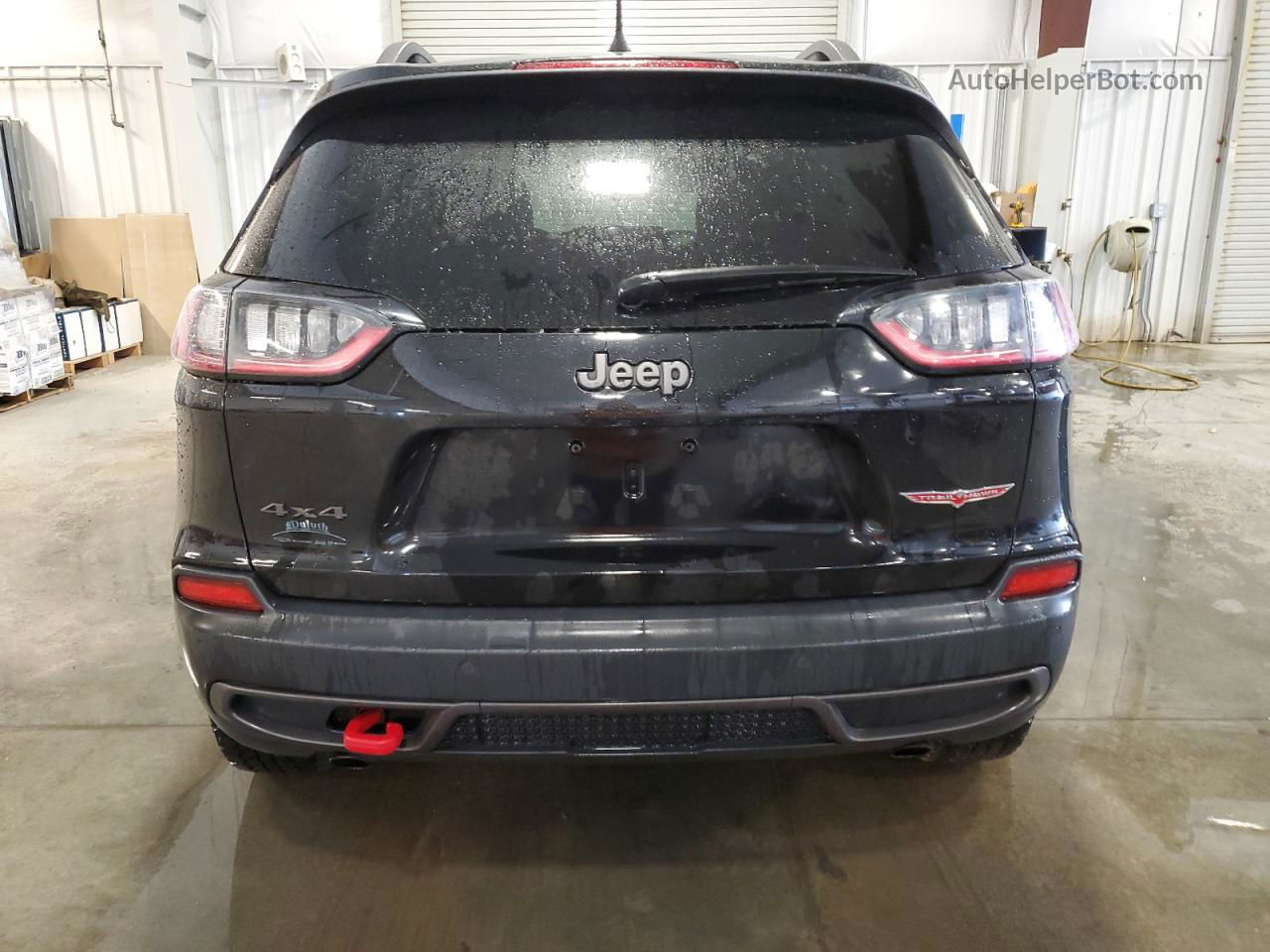 2019 Jeep Cherokee Trailhawk Black vin: 1C4PJMBN3KD207652