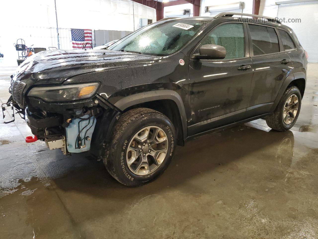 2019 Jeep Cherokee Trailhawk Black vin: 1C4PJMBN3KD207652