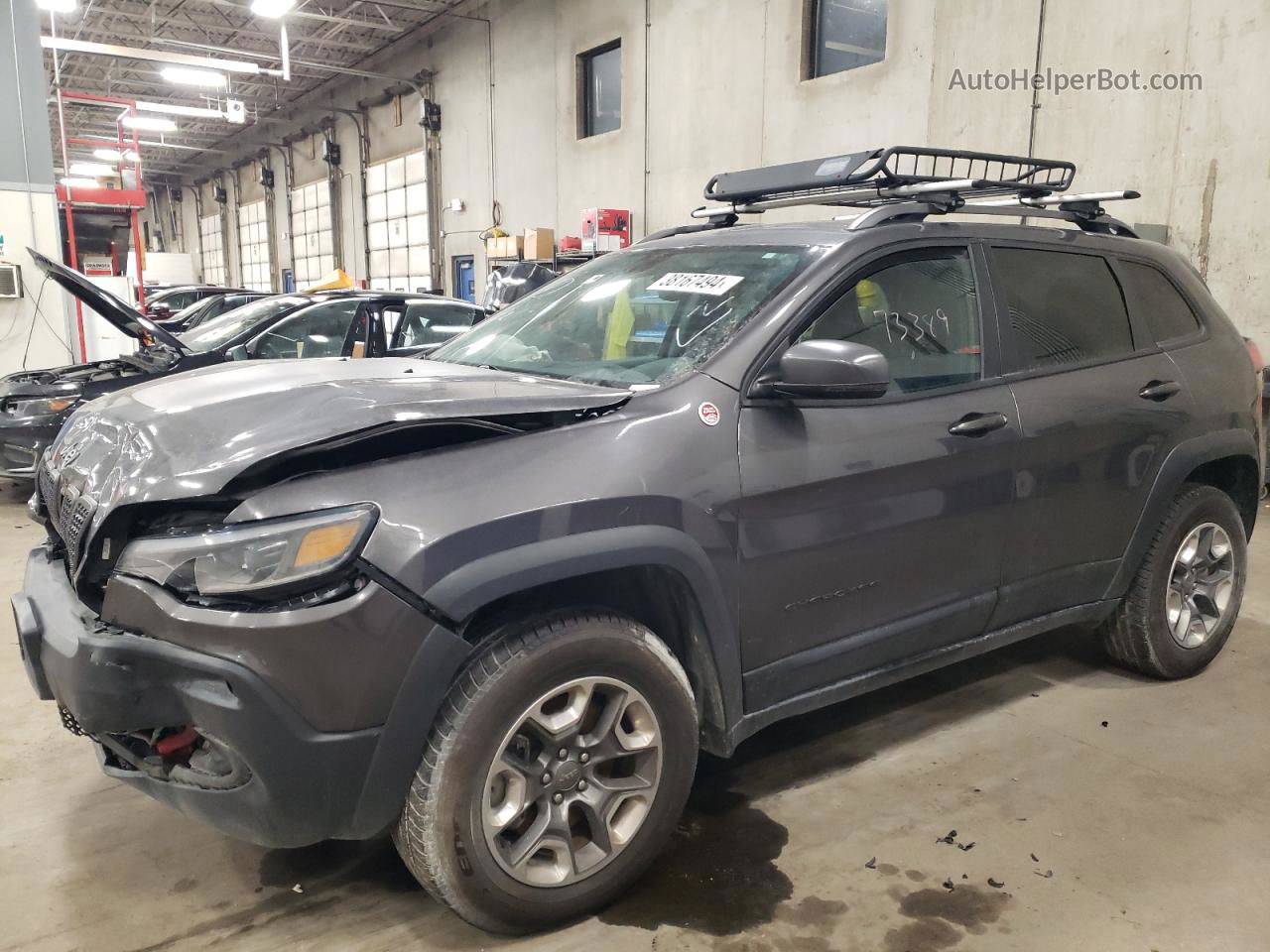 2019 Jeep Cherokee Trailhawk Угольный vin: 1C4PJMBN4KD175102