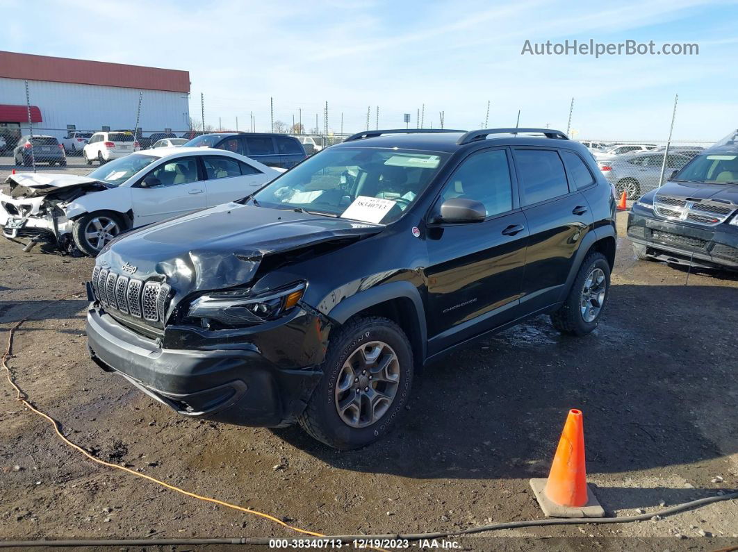 2019 Jeep Cherokee Trailhawk 4x4 Black vin: 1C4PJMBN5KD226994