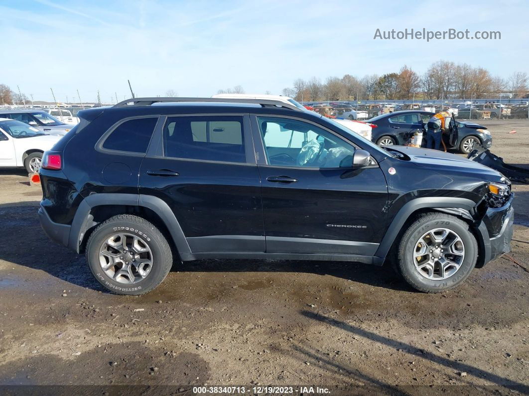 2019 Jeep Cherokee Trailhawk 4x4 Black vin: 1C4PJMBN5KD226994