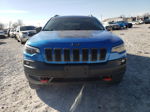 2019 Jeep Cherokee Trailhawk Синий vin: 1C4PJMBN6KD182813