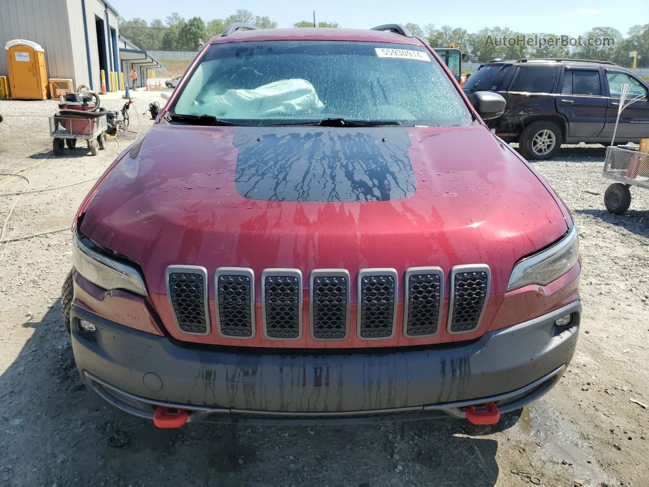 2019 Jeep Cherokee Trailhawk Красный vin: 1C4PJMBN7KD133569