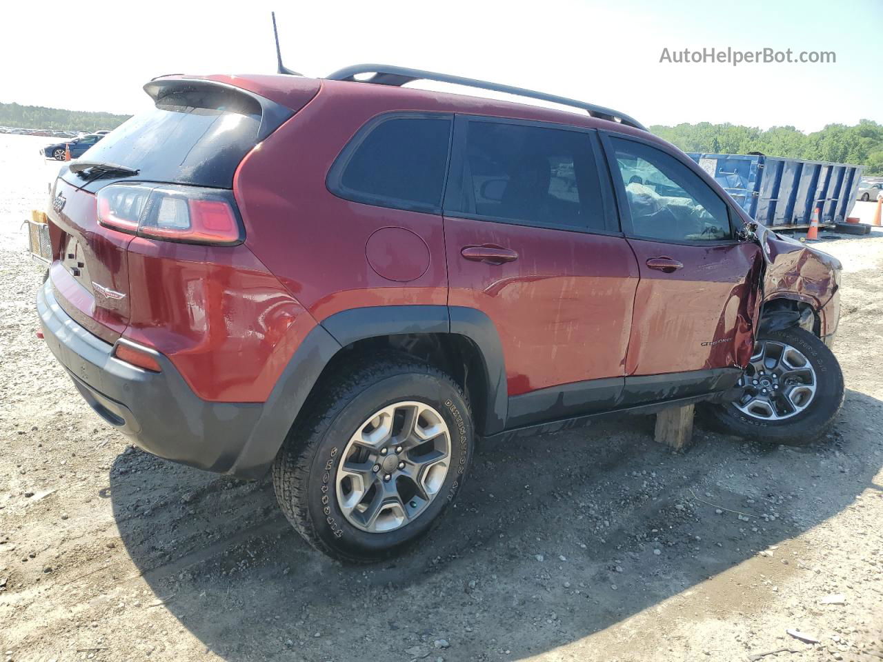 2019 Jeep Cherokee Trailhawk Красный vin: 1C4PJMBN7KD133569