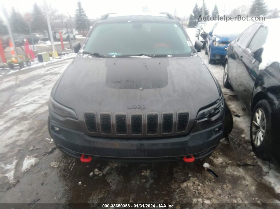 2019 Jeep Cherokee Trailhawk 4x4 Black vin: 1C4PJMBN8KD175197