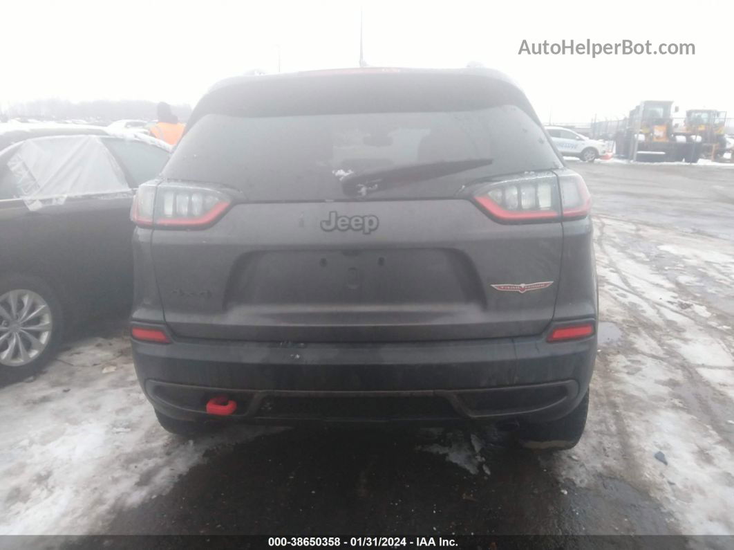 2019 Jeep Cherokee Trailhawk 4x4 Black vin: 1C4PJMBN8KD175197