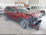 2019 Jeep Cherokee Trailhawk 4x4 Red vin: 1C4PJMBN8KD487486