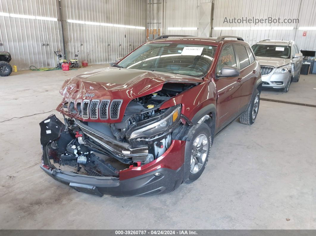 2019 Jeep Cherokee Trailhawk 4x4 Red vin: 1C4PJMBN8KD487486