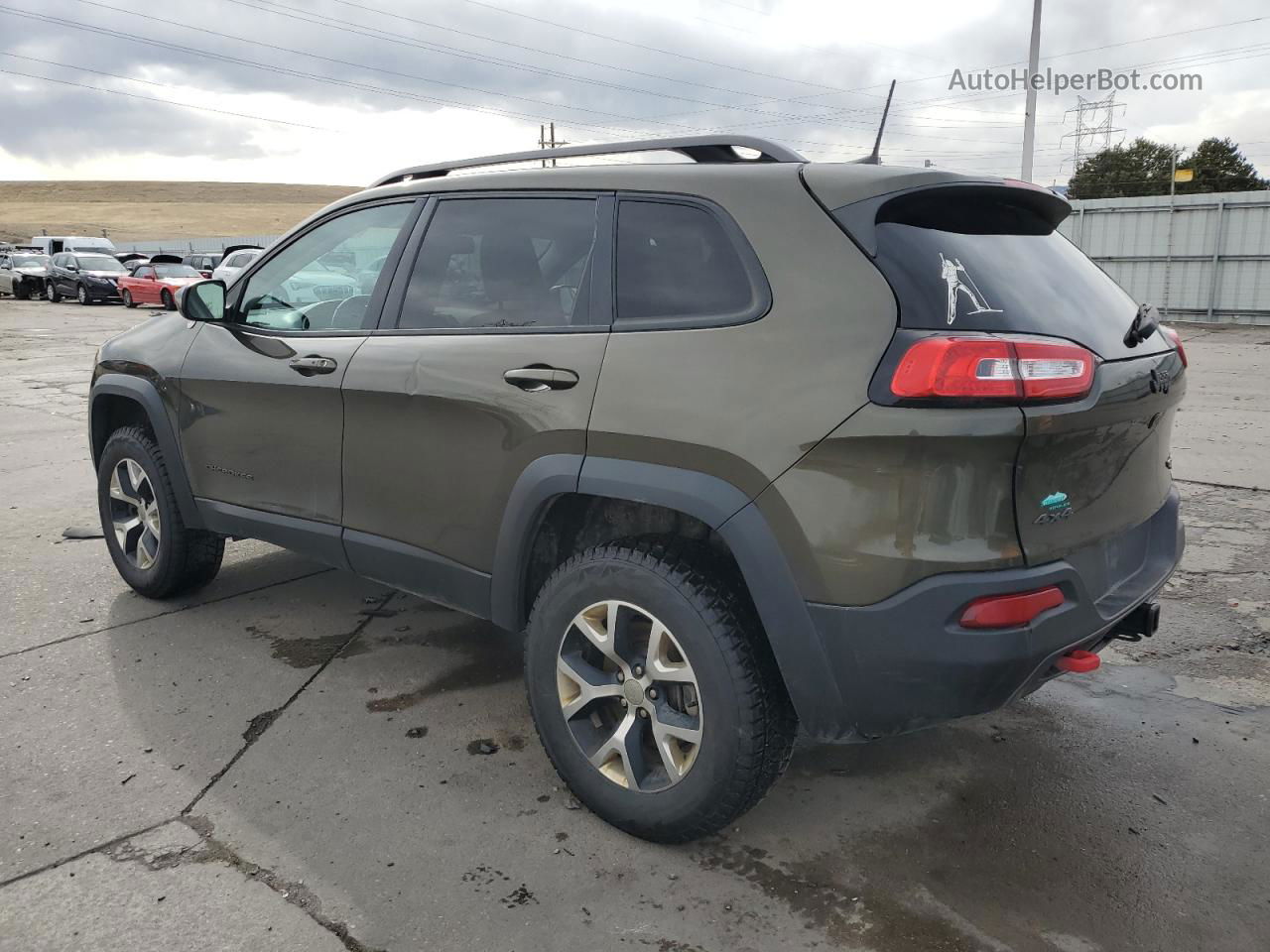 2016 Jeep Cherokee Trailhawk Green vin: 1C4PJMBS0GW102875