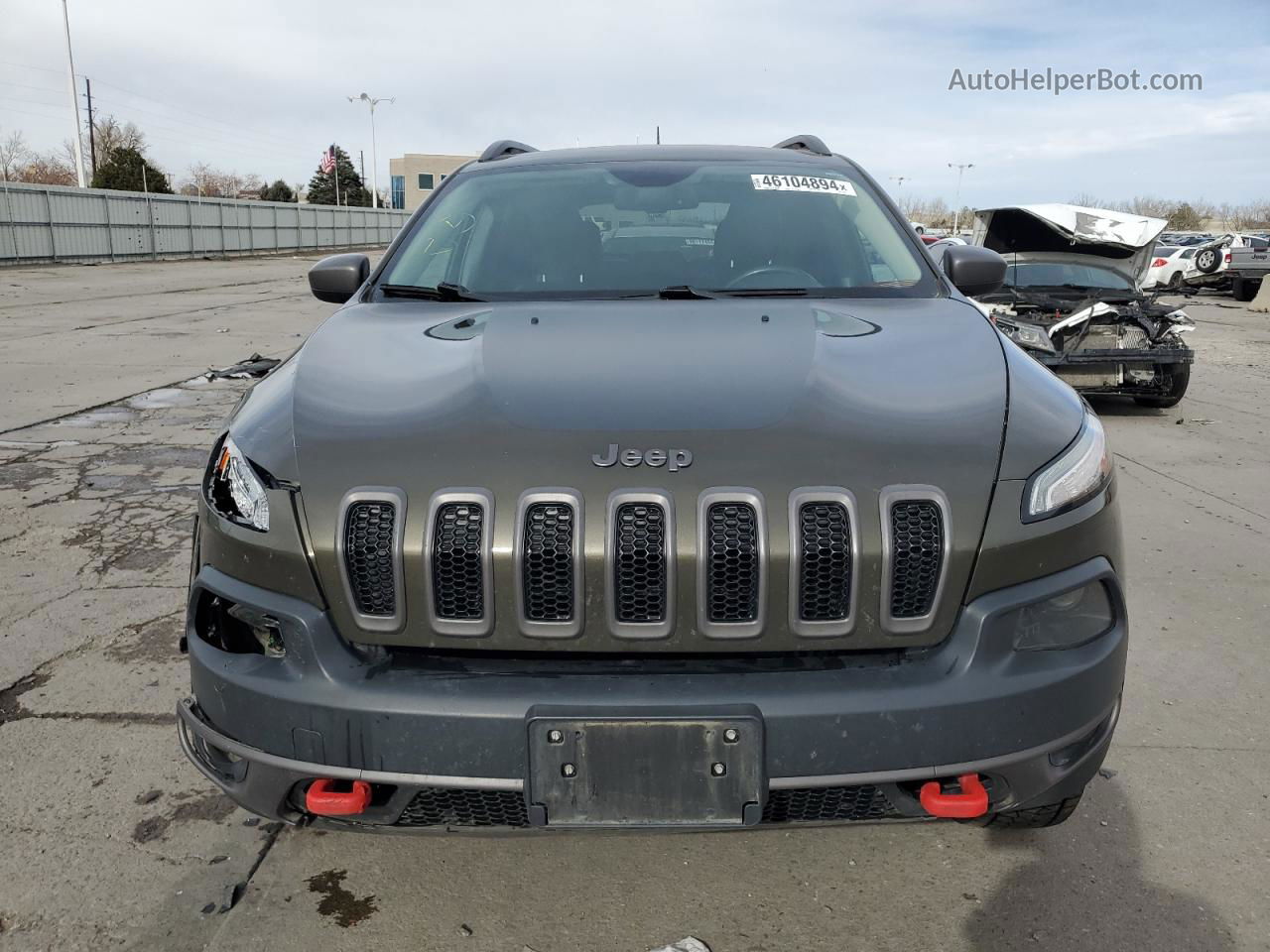 2016 Jeep Cherokee Trailhawk Green vin: 1C4PJMBS0GW102875