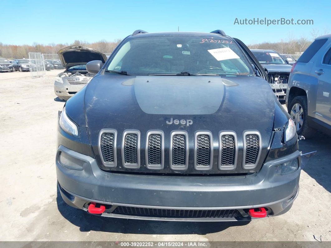 2016 Jeep Cherokee Trailhawk Black vin: 1C4PJMBS0GW109597