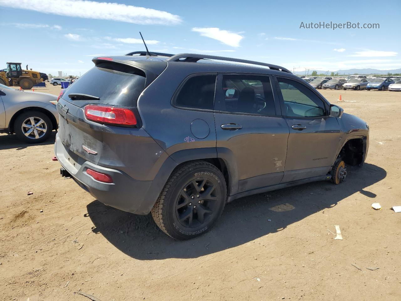 2016 Jeep Cherokee Trailhawk Charcoal vin: 1C4PJMBS0GW246023