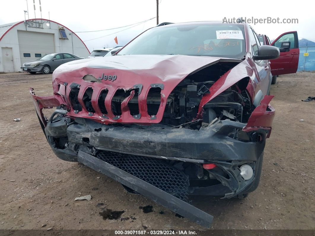 2016 Jeep Cherokee Trailhawk Red vin: 1C4PJMBS0GW256213