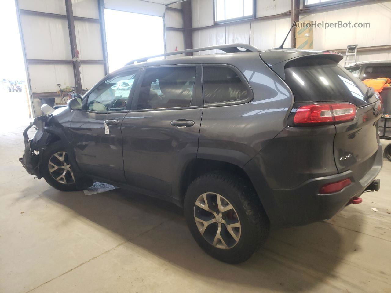 2014 Jeep Cherokee Trailhawk Gray vin: 1C4PJMBS1EW137650