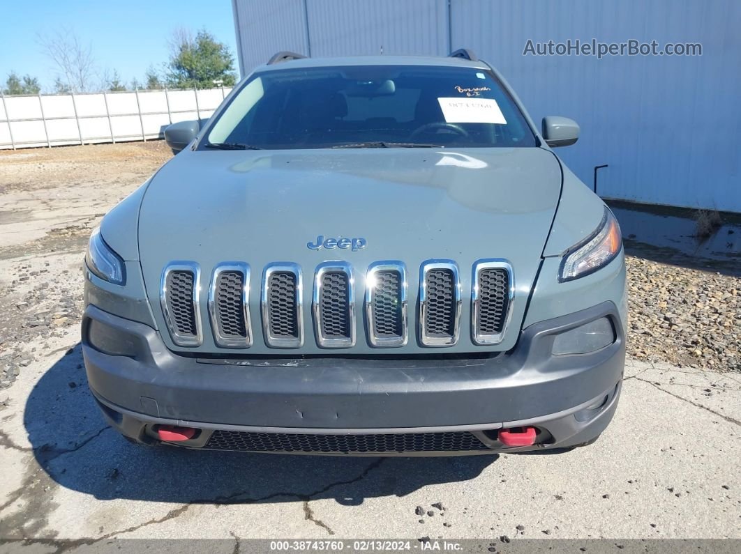 2015 Jeep Cherokee Trailhawk Gray vin: 1C4PJMBS1FW520621