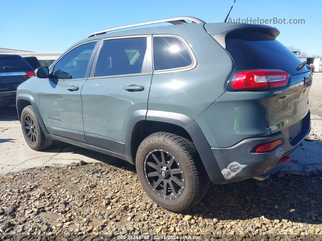 2015 Jeep Cherokee Trailhawk Gray vin: 1C4PJMBS1FW520621