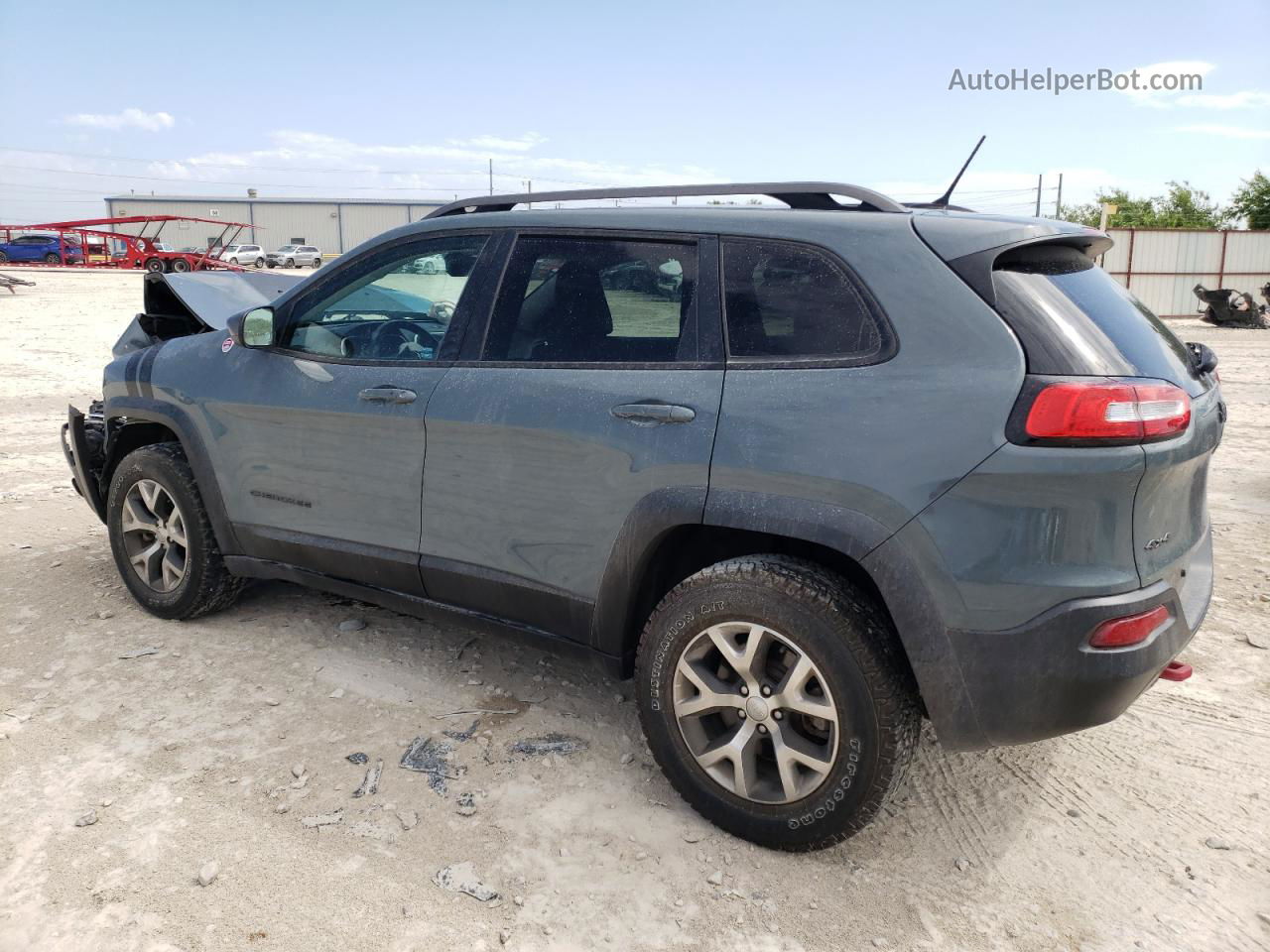 2015 Jeep Cherokee Trailhawk Gray vin: 1C4PJMBS1FW599451