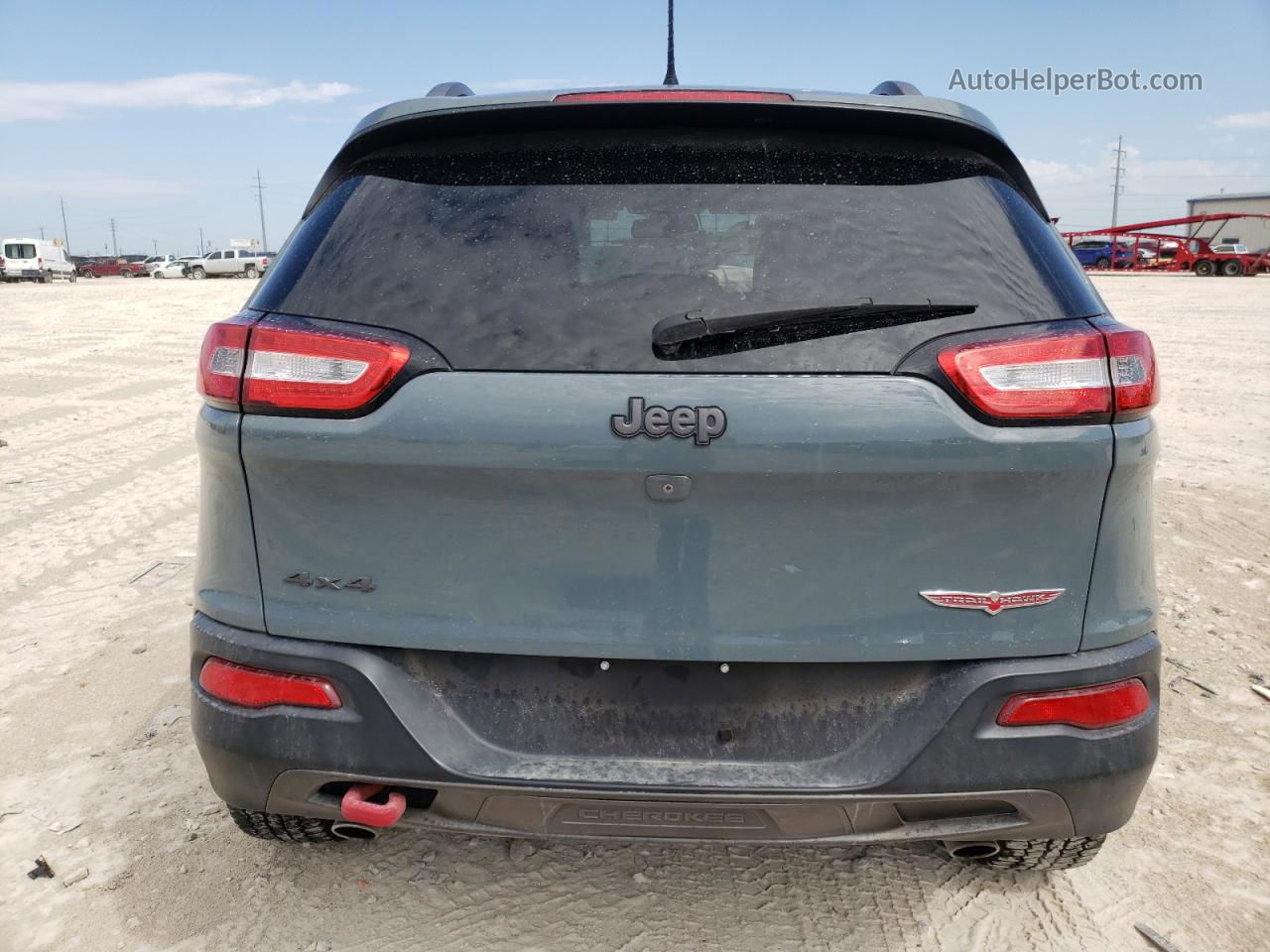 2015 Jeep Cherokee Trailhawk Серый vin: 1C4PJMBS1FW599451