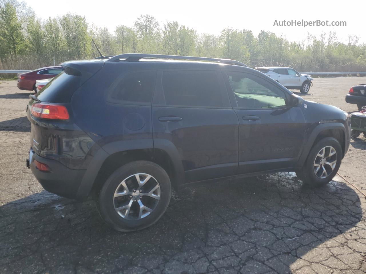 2014 Jeep Cherokee Trailhawk Blue vin: 1C4PJMBS2EW180250