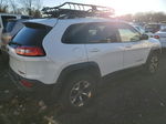 2014 Jeep Cherokee Trailhawk White vin: 1C4PJMBS2EW180359