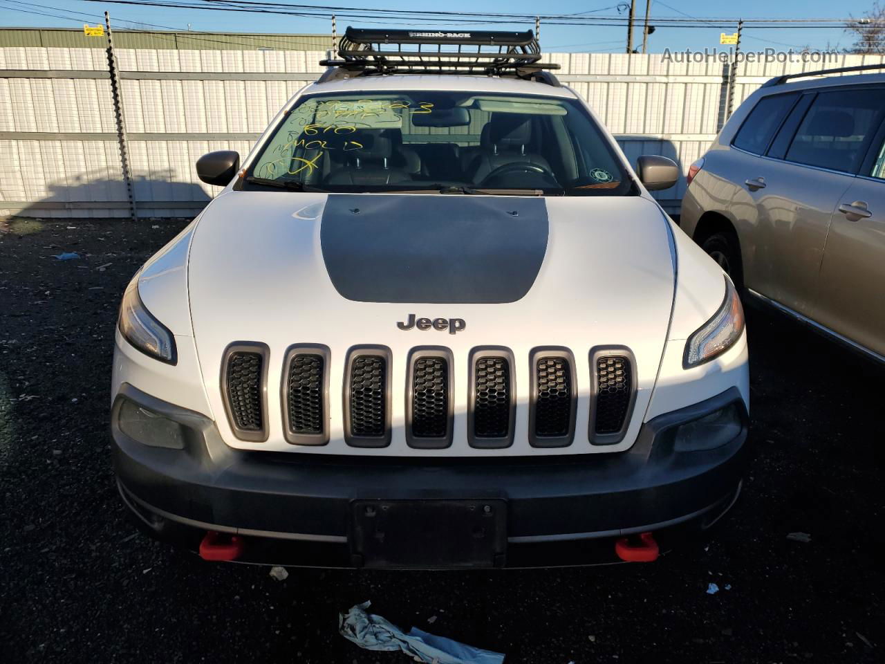 2014 Jeep Cherokee Trailhawk Белый vin: 1C4PJMBS2EW180359