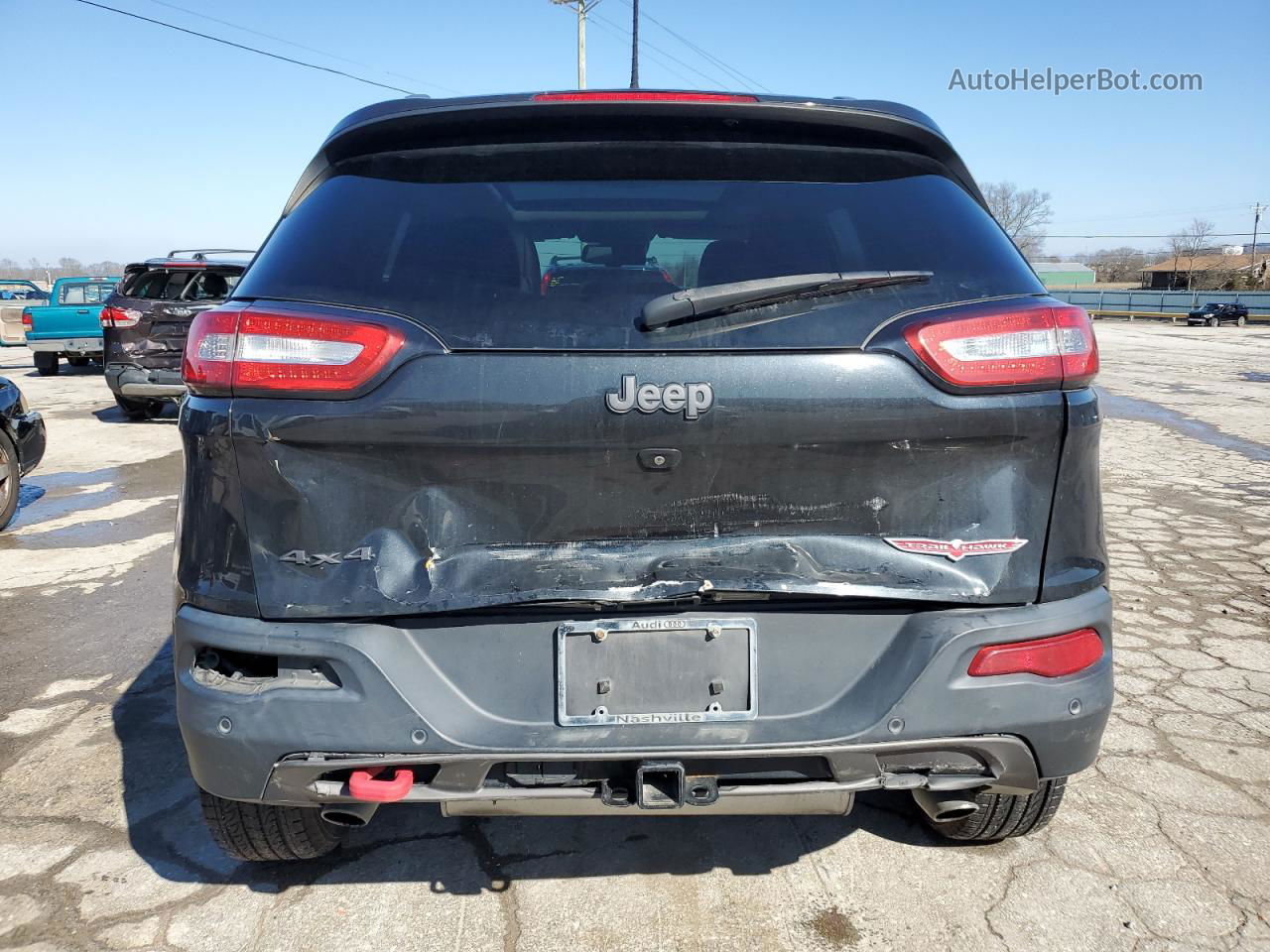 2015 Jeep Cherokee Trailhawk Black vin: 1C4PJMBS2FW685514