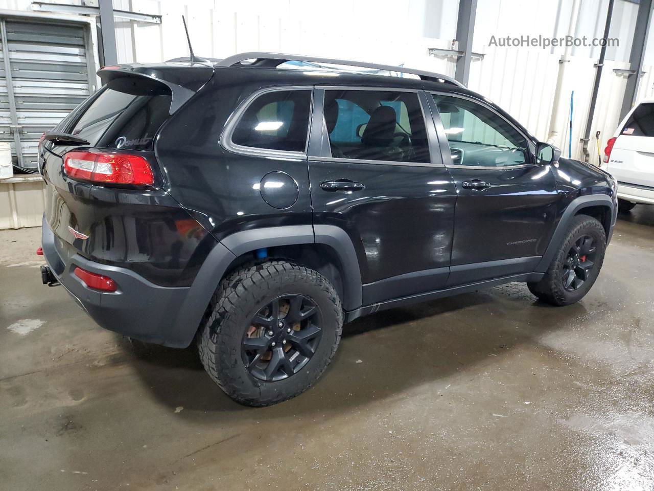 2016 Jeep Cherokee Trailhawk Black vin: 1C4PJMBS2GW228803