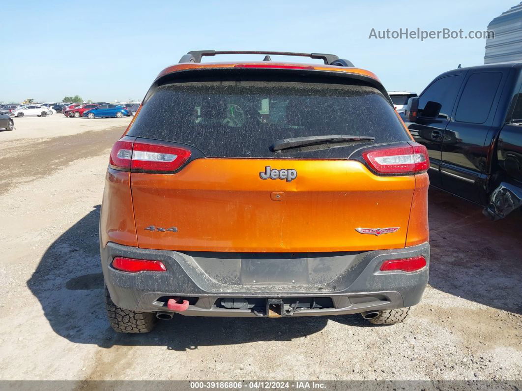 2016 Jeep Cherokee Trailhawk Orange vin: 1C4PJMBS2GW278522