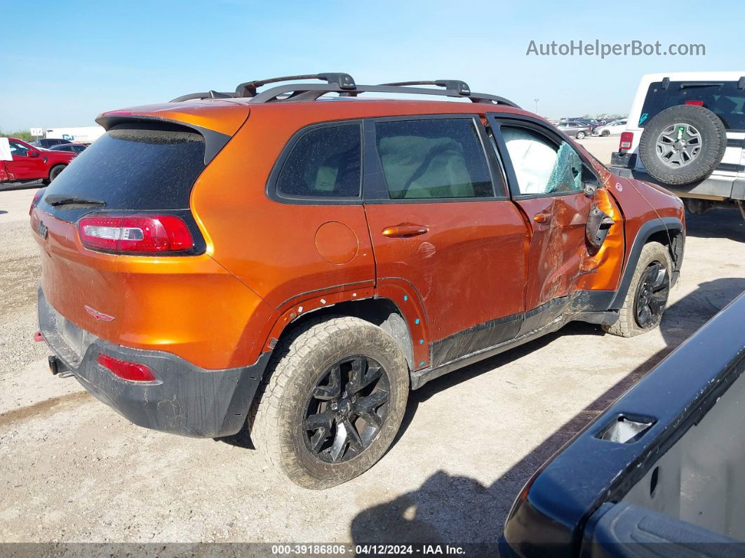 2016 Jeep Cherokee Trailhawk Orange vin: 1C4PJMBS2GW278522