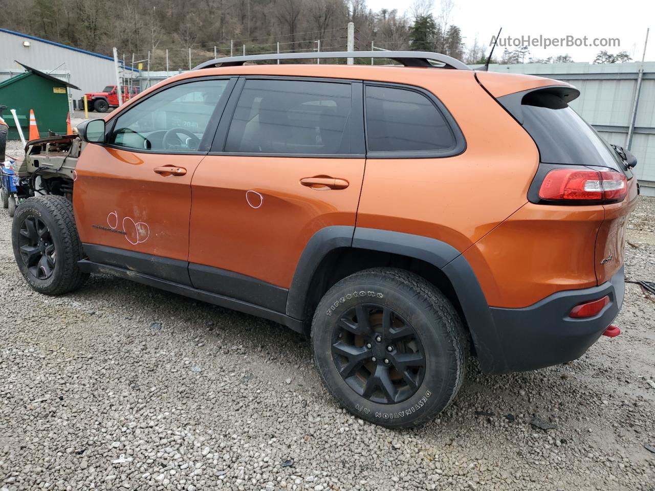 2016 Jeep Cherokee Trailhawk Оранжевый vin: 1C4PJMBS2GW300762