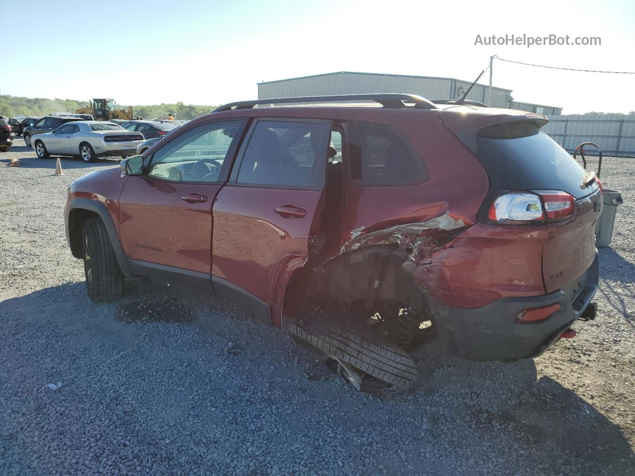 2014 Jeep Cherokee Trailhawk Burgundy vin: 1C4PJMBS3EW255392