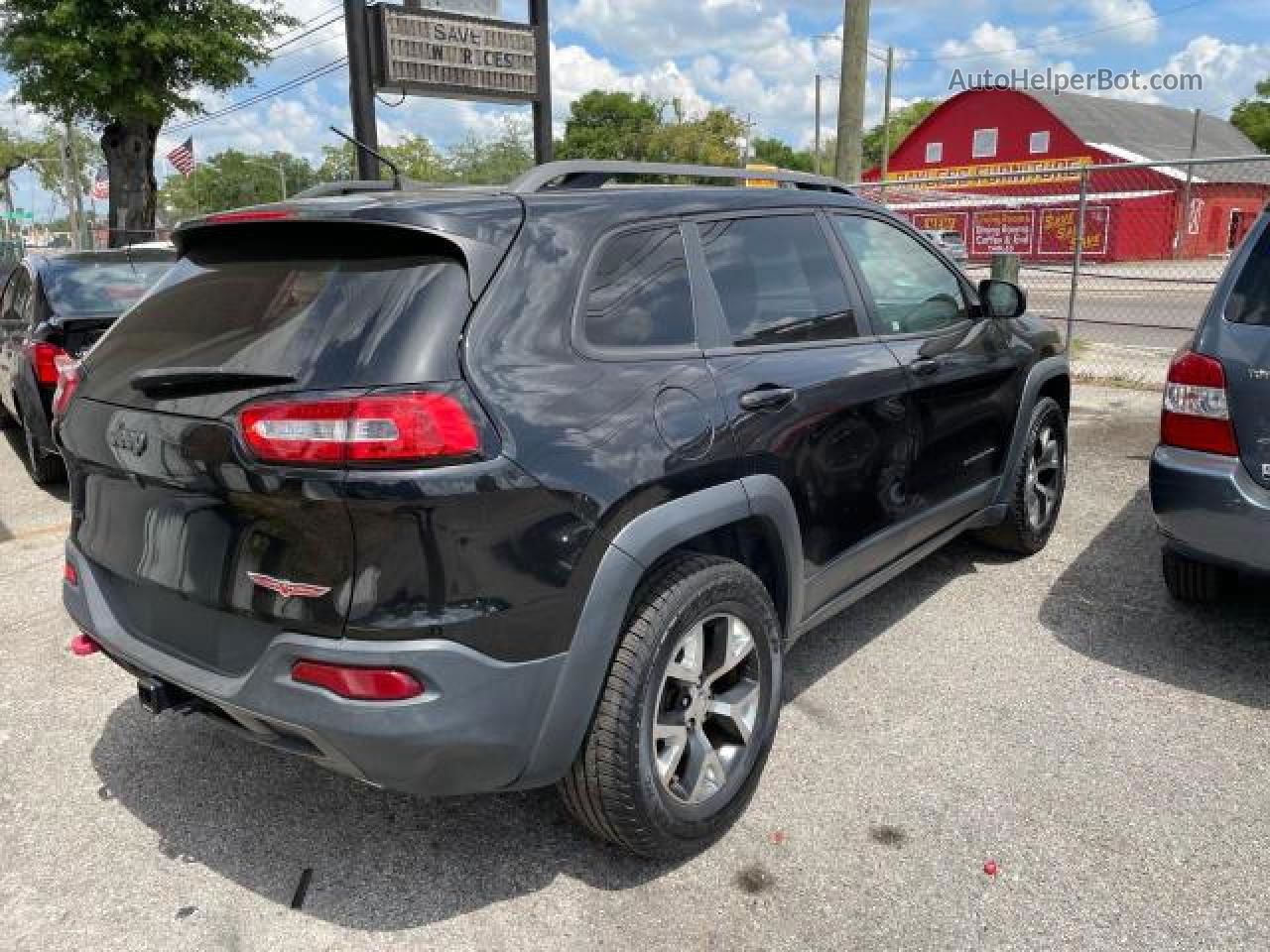 2016 Jeep Cherokee Trailhawk Black vin: 1C4PJMBS3GW110050