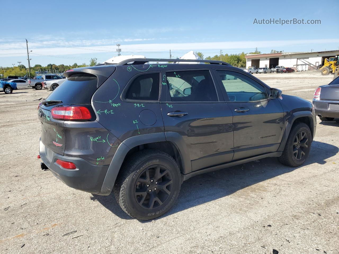 2016 Jeep Cherokee Trailhawk Black vin: 1C4PJMBS3GW132968