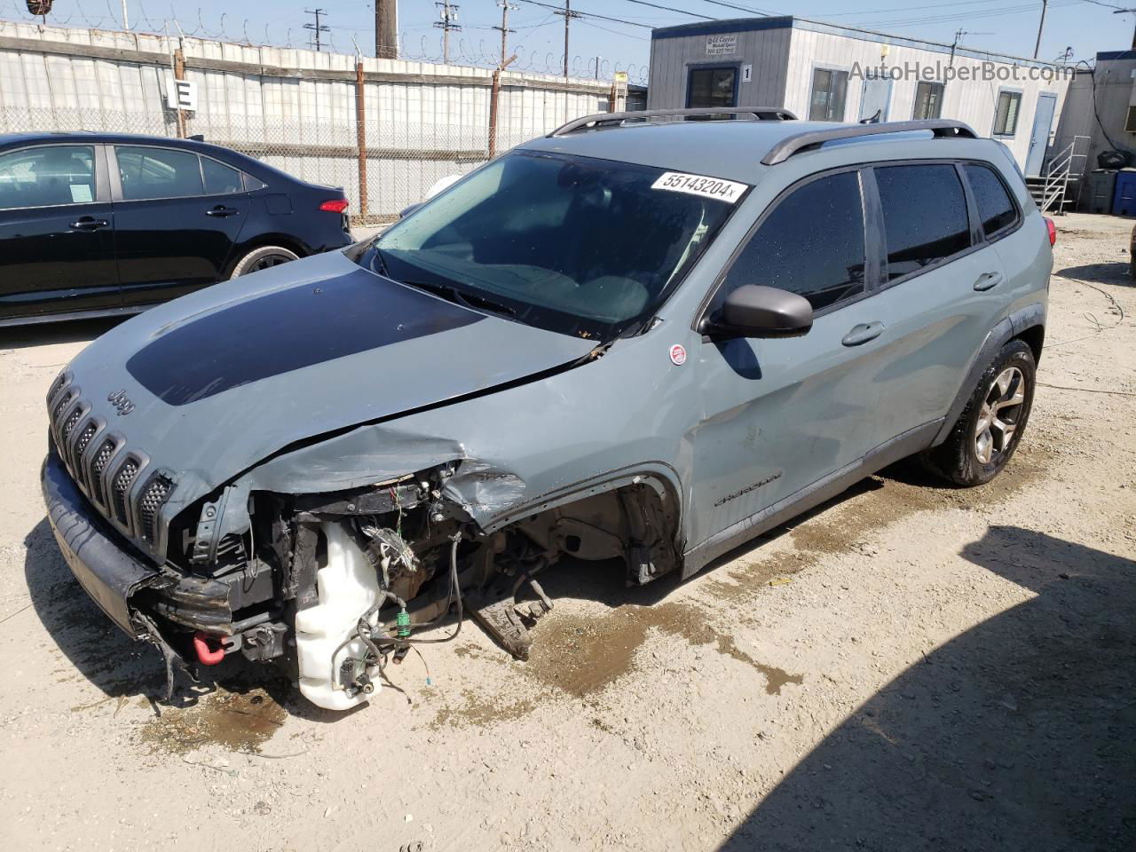 2014 Jeep Cherokee Trailhawk Gray vin: 1C4PJMBS4EW239928