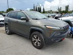 2015 Jeep Cherokee Trailhawk Green vin: 1C4PJMBS4FW650134