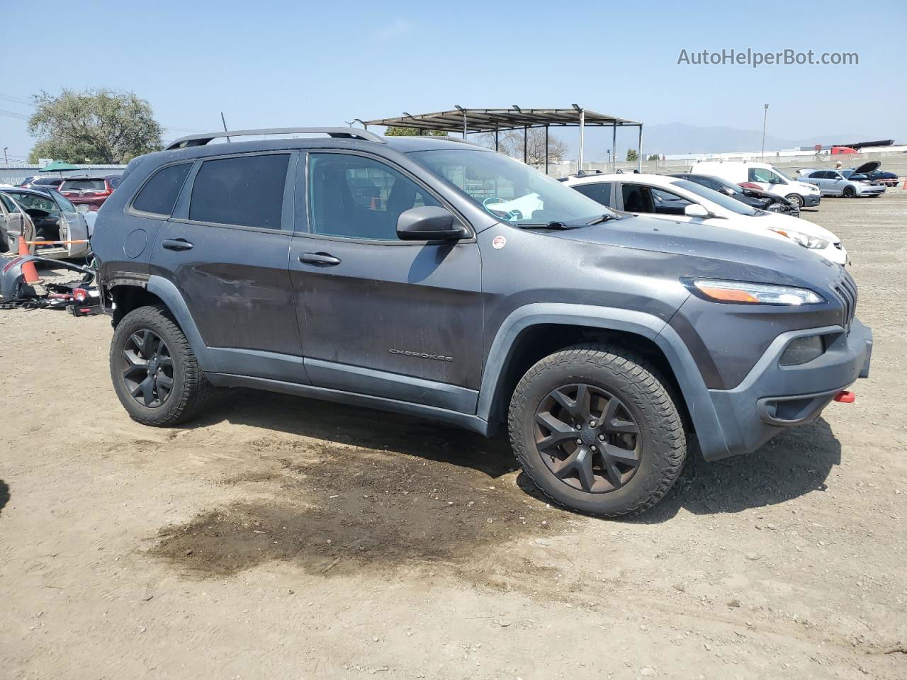 2016 Jeep Cherokee Trailhawk Charcoal vin: 1C4PJMBS4GW341247