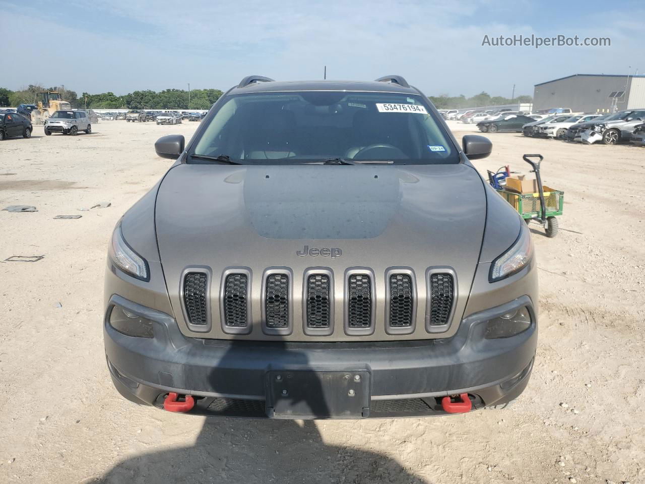 2016 Jeep Cherokee Trailhawk Коричневый vin: 1C4PJMBS4GW359103