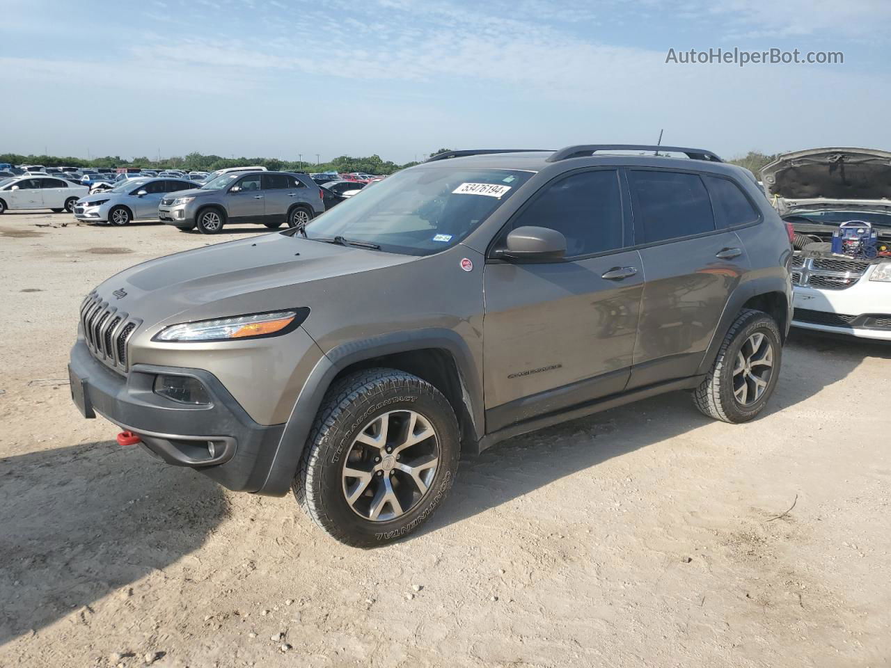 2016 Jeep Cherokee Trailhawk Brown vin: 1C4PJMBS4GW359103