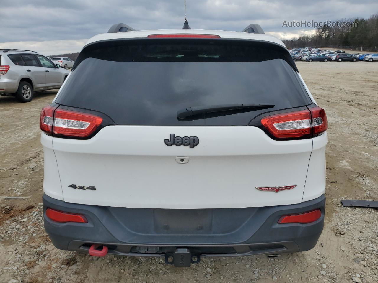 2014 Jeep Cherokee Trailhawk White vin: 1C4PJMBS5EW251702