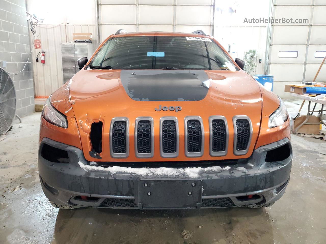 2014 Jeep Cherokee Trailhawk Orange vin: 1C4PJMBS5EW254602