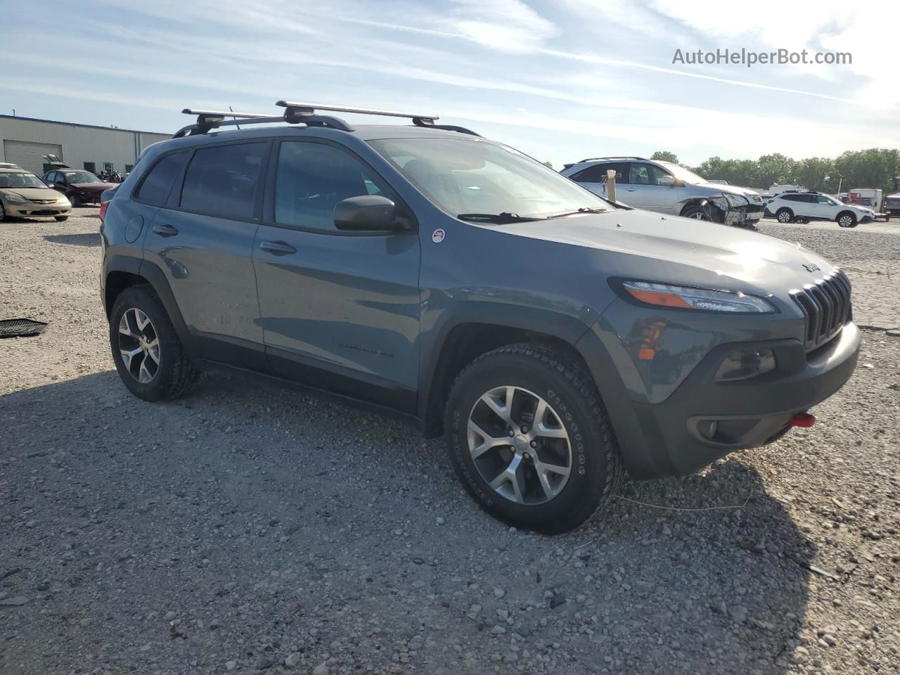 2014 Jeep Cherokee Trailhawk Charcoal vin: 1C4PJMBS5EW284814