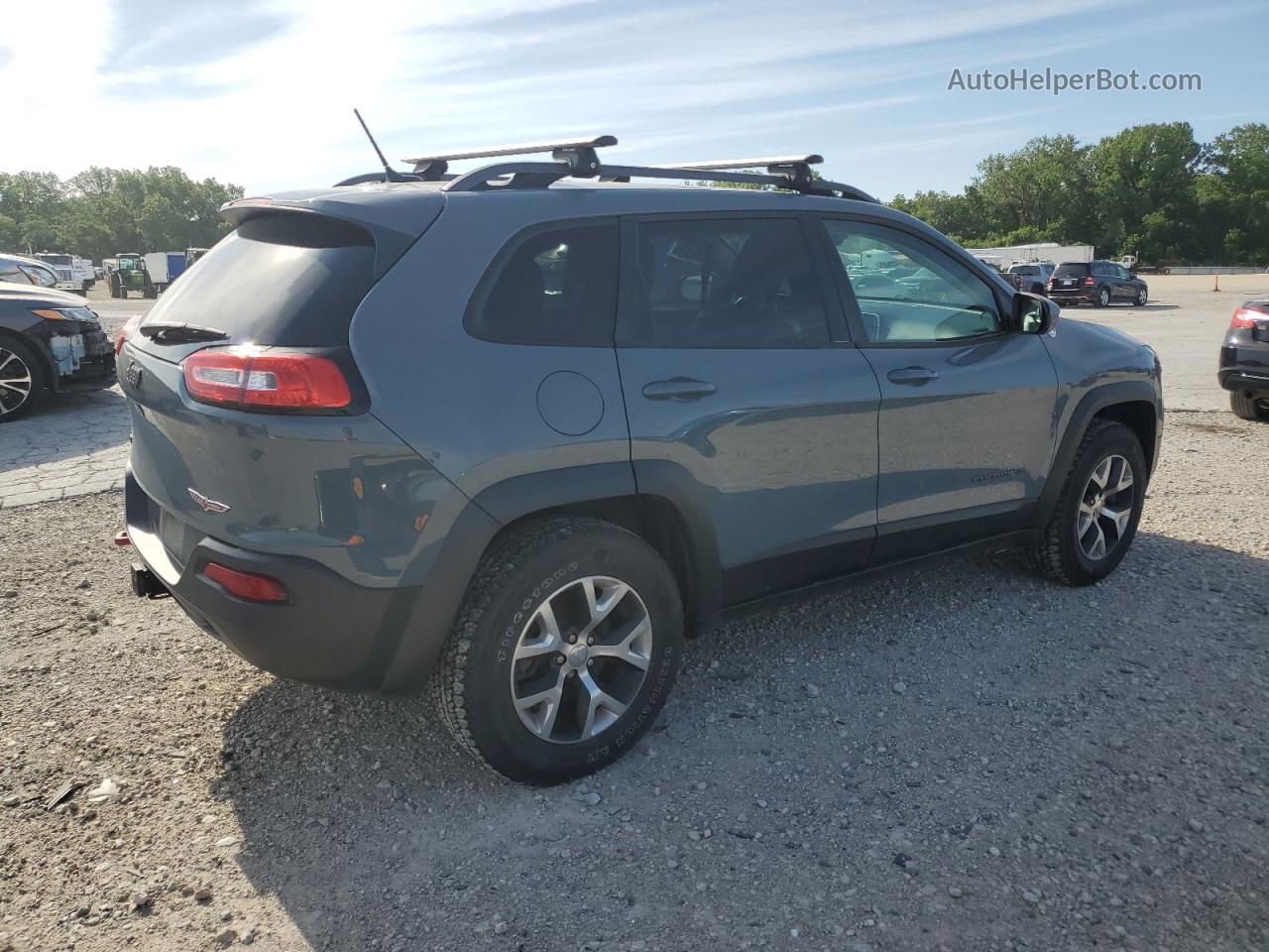 2014 Jeep Cherokee Trailhawk Charcoal vin: 1C4PJMBS5EW284814