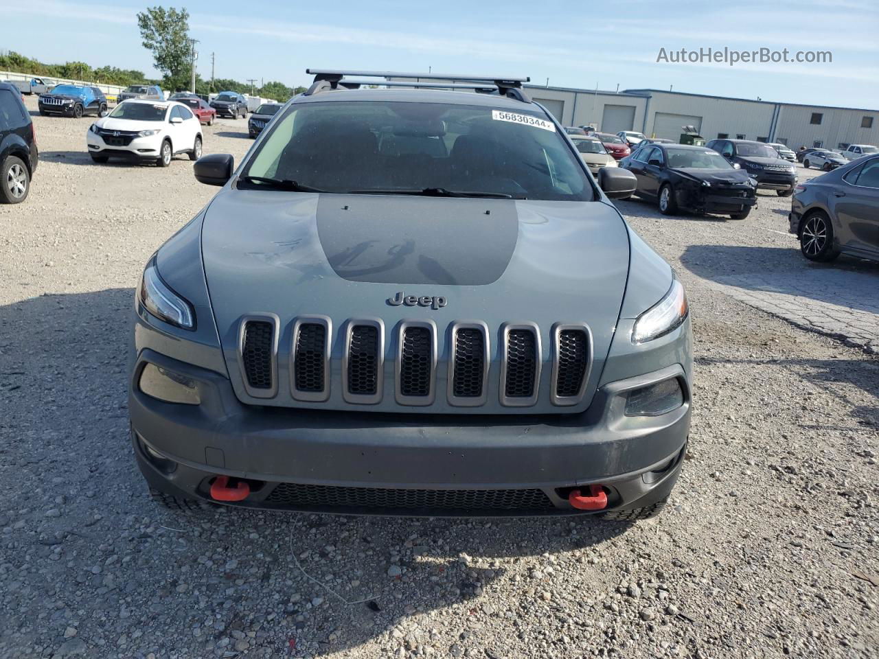 2014 Jeep Cherokee Trailhawk Charcoal vin: 1C4PJMBS5EW284814