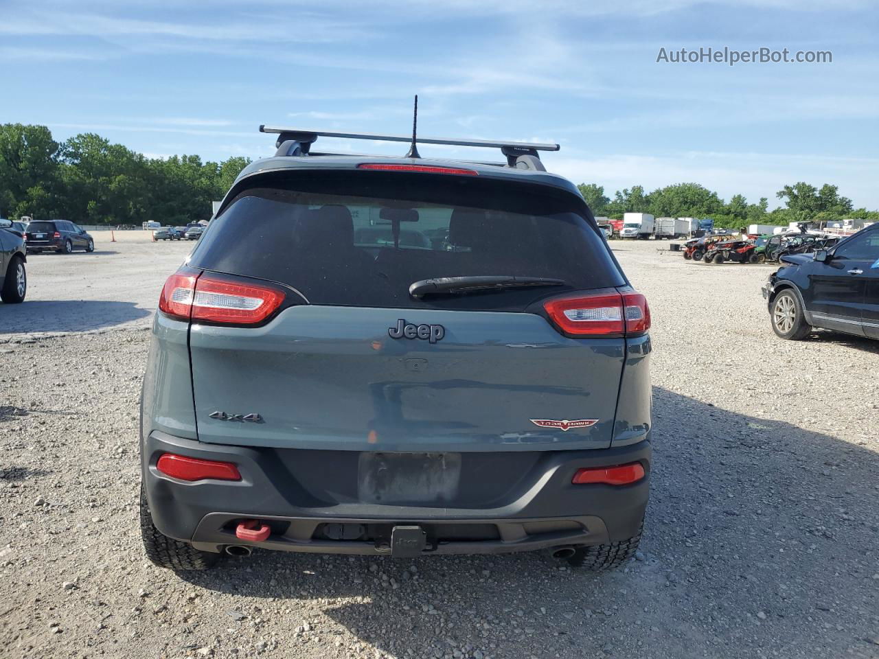 2014 Jeep Cherokee Trailhawk Charcoal vin: 1C4PJMBS5EW284814