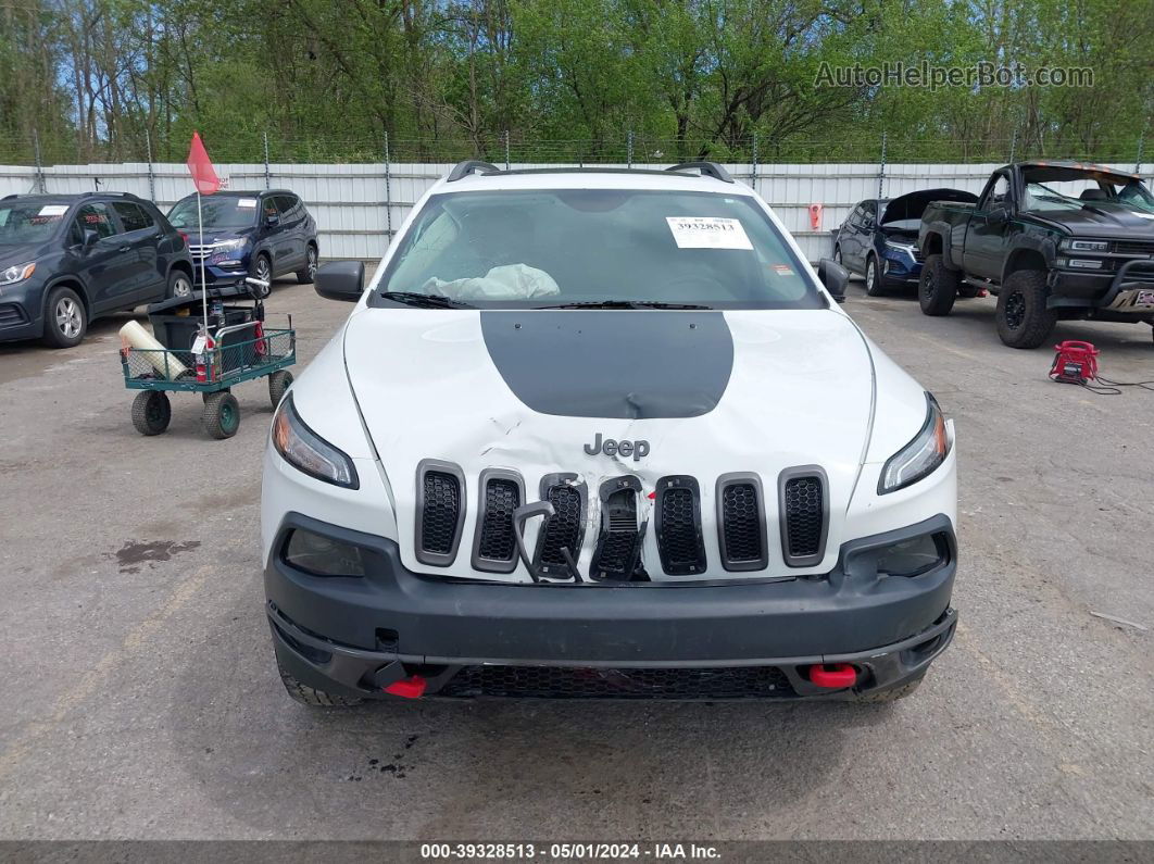 2016 Jeep Cherokee Trailhawk White vin: 1C4PJMBS5GW280104