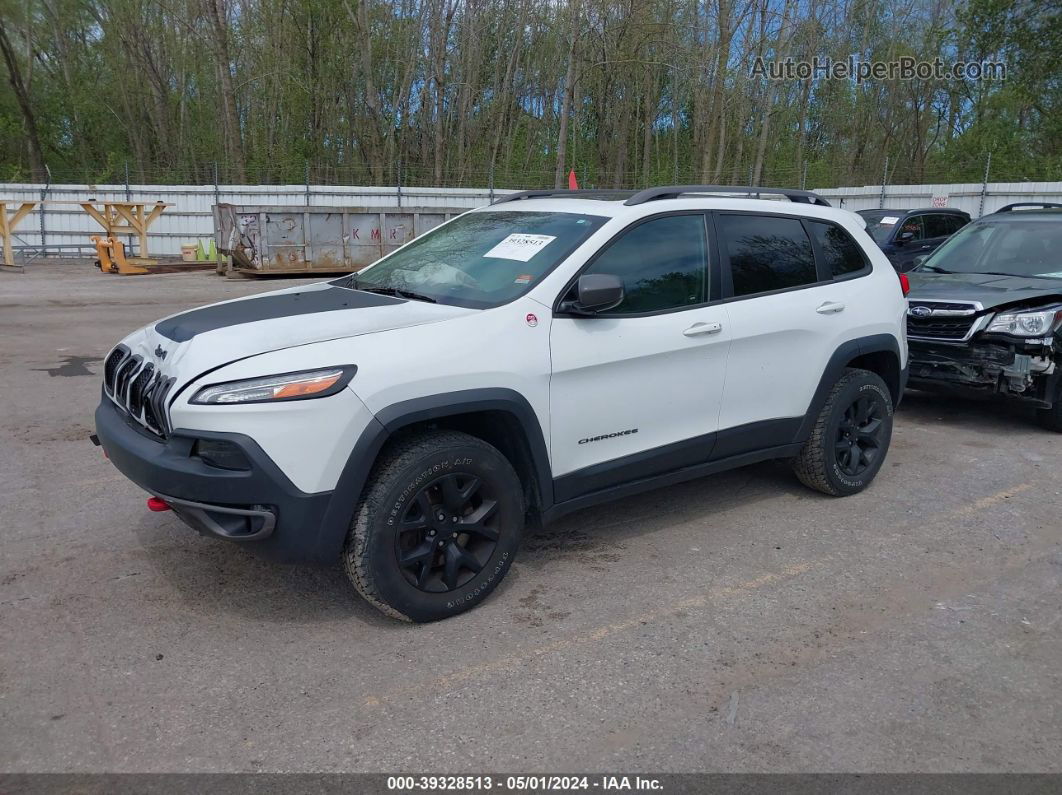 2016 Jeep Cherokee Trailhawk White vin: 1C4PJMBS5GW280104