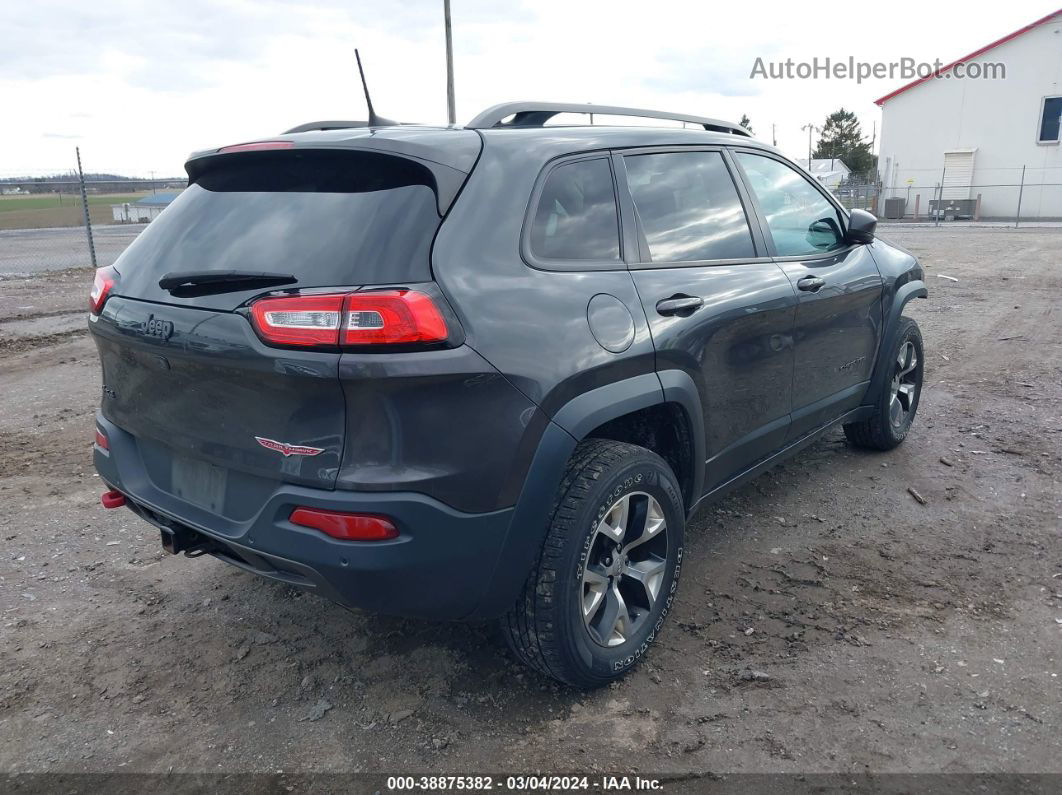 2016 Jeep Cherokee Trailhawk Gray vin: 1C4PJMBS5GW352502